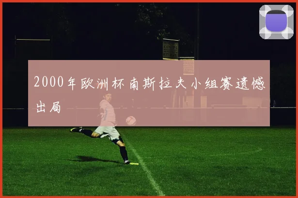 2000年欧洲杯南斯拉夫小组赛遗憾出局